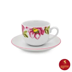 سرویس چای خوری چینی زرین ایتالیا اف طرح لیلین 12 پارچه