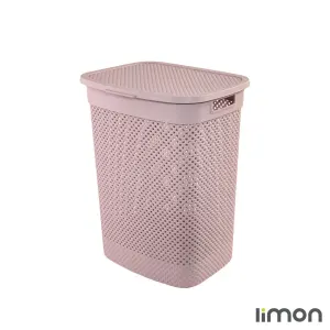 سبد رخت دربدار بلند طرح بافت لیمون