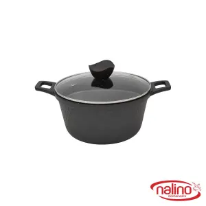 قابلمه گرانیتی نالینو مدل دنیز سایز 24 رنگ  مشکی