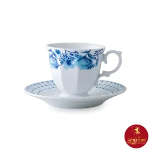 سرویس چای خوری چینی زرین نئوکلاسیک طرح آراگل 12 پارچه