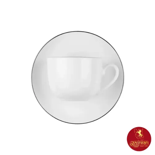 سرویس چای خوری چینی زرین ایتالیا اف طرح سمن 12 پارچه