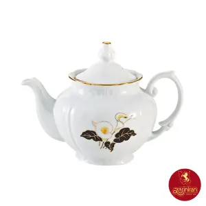 چینی زرین قوری چهار ترک طرح نیلوفر