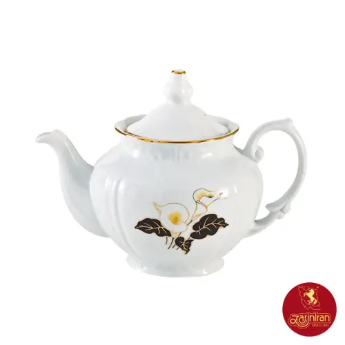 چینی زرین قوری چهار ترک طرح نیلوفر