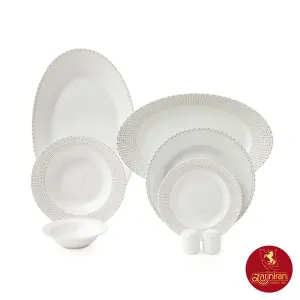 سرویس چینی زرین رادیانس طرح لیون 6 نفره 28 پارچه