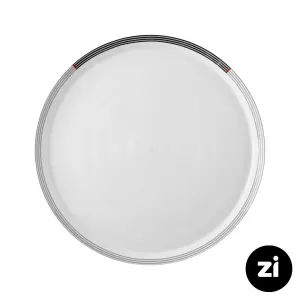 بشقاب تخت چینی زرین (Zi) فرم اس وگاس قرمز سایز 27