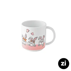 لیوان دسته دار چینی زرین زی zi فرم اس طرح هپی ربیت