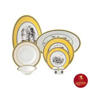 سرویس چینی زرین رادیانس ویلیج 6 نفره 28 پارچه
