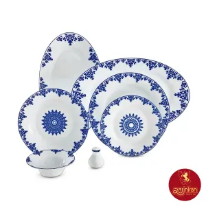 سرویس چینی زرین شهرزاد طرح سمرقند 6 نفره 35 پارچه