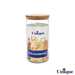 بانکه حبوبات درب چوبی 1200 میلی لیتر یونیک UN-1312