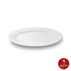 دیس چینی زرین ایتالیا اف سفید سایز 24