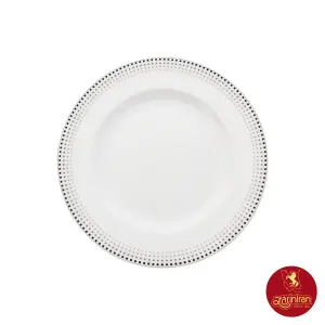 بشقاب پیش دستی چینی زرین ایتالیا اف طرح مون بلان 6 عددی سایز 19