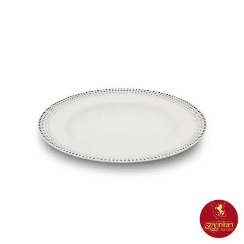 بشقاب پیش دستی چینی زرین ایتالیا اف طرح مون بلان 6 عددی سایز 19