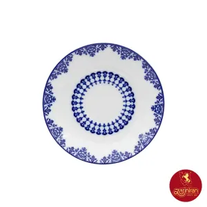 نعلبکی زیر استکانی چینی زرین دوری سایز 13 طرح سمرقند 6 عددی