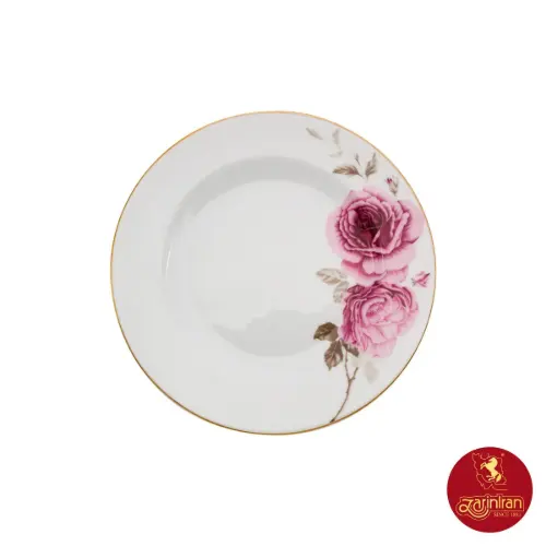 سرویس چینی زرین ایتالیا اف طرح رزفلاور 18 پارچه