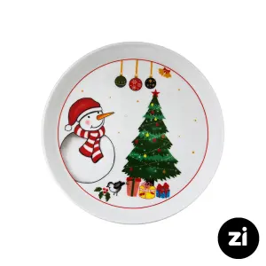 بشقاب تخت چینی زرین (Zi) فرم اس طرح سانتا سایز 21