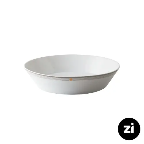 بشقاب گود چینی زرین فرم اس طرح اپرا سایز 19