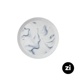 بشقاب تخت چینی زرین Zi فرم اس طرح بلو استون سایز 15