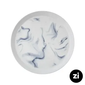 بشقاب تخت چینی زرین Zi فرم اس طرح بلو استون سایز 27