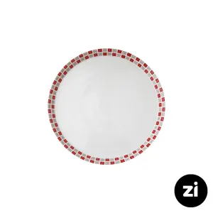 بشقاب تخت چینی زرین Zi فرم اس طرح روشان سایز 15