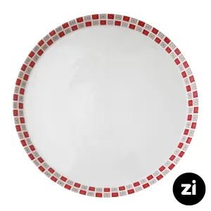 بشقاب تخت چینی زرین Zi فرم اس طرح روشان سایز 33