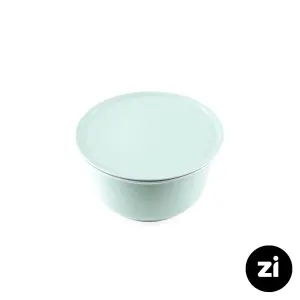 کاسه در دار چینی زرین مارک زی سایز کوچک طرح پاستل سبز