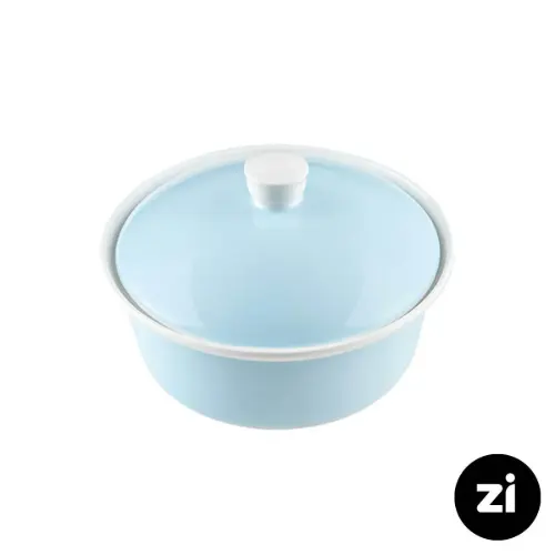 قابلمه چینی زرین مارک زی Zi طرح پاستل آبی سایز 21