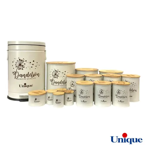 سرویس آشپزخانه 16 پارچه یونیک فانتزی الیزابت کرم قاصدک UN-9083