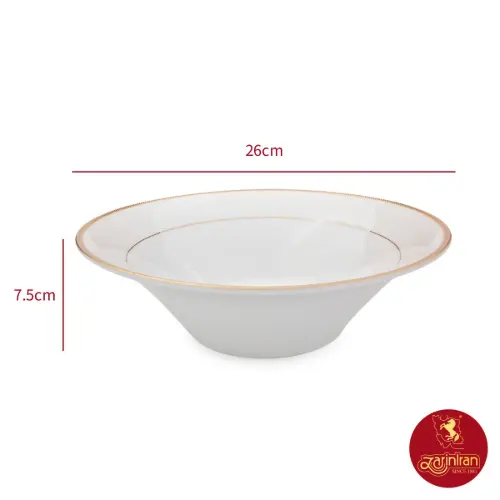 سالادخوری چینی زرین شهرزاد طرح سپینود سایز 26