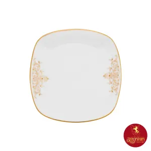 بشقاب پیش دستی چینی زرین کواترو طرح مونت کارلو 6 عددی سایز 19