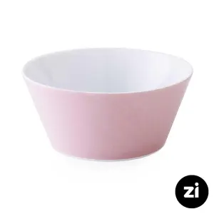 پیاله چینی زرین Zi فرم اس پاستیل صورتی سایز 21