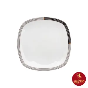 بشقاب تخت چینی زرین 19 کواترو طرح وگاس اوریت