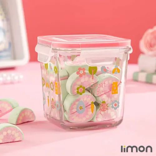 ظرف پیرکس درب دار لیمون