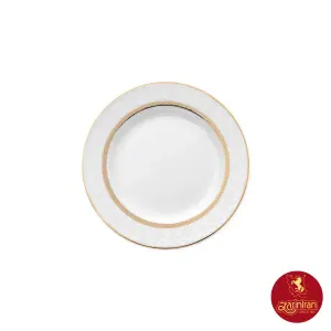 بشقاب تخت چینی زرین میوه خوری هدیه طلایی سایز 16