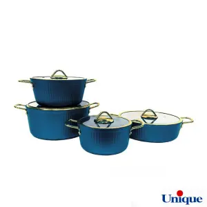 خرید سرویس قابلمه یونیک فلورانس کله غازی 8 پارچه UN-8406