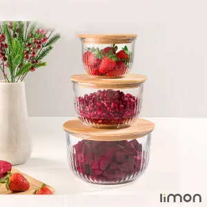 ست کاسه گرد شیاردار درب چوبی 2212