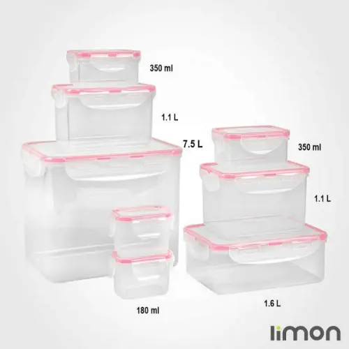 اقلام سرویس فریزری 16 پارچه مستطیل لیمون 792