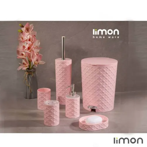 ست سرویس بهداشتی لیمون طرح گل 1760