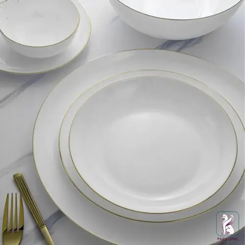 سرویس 28 پارچه پارس اپال مدل لب طلا