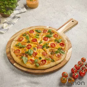 تخته سرو گرد دسته دار بزرگ لیمون 2229