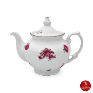 قوری چینی زرین چهار ترک طرح آران مینیاتور