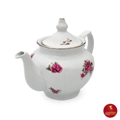 قوری چینی زرین چهار ترک طرح آران مینیاتور