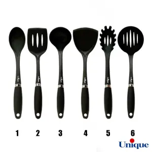 کفگیر و ملاقه دسته پلاستیکی یونیک UN-1190