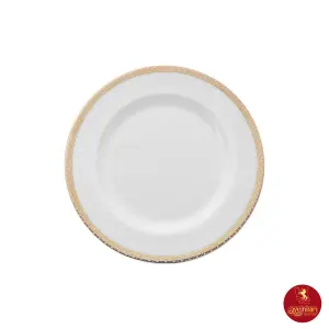 بشقاب پیش دستی چینی زرین ایتالیا اف طرح ریوا طلایی سایز 19