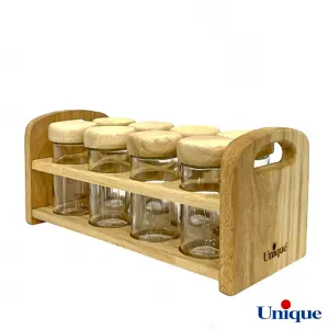 ست ادویه یونیک 8 عددی مستطیل UN-6123