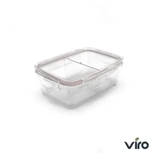 ظرف فریزری دو خانه مستطیل ایزی لاک