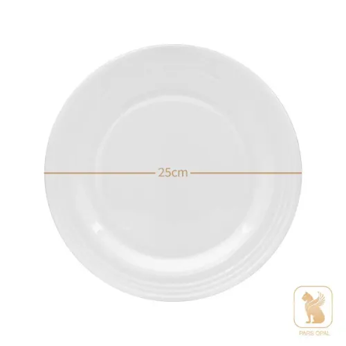 بشقاب تخت هتلی پارس اپال سایز 25