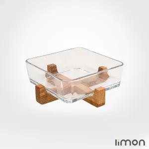 ظرف سرو لیمون پایه چوبی 2163