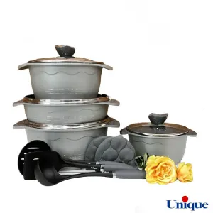 خرید سرویس پخت و پز 11 پارچه یونیک مدل بلا رنگ فیلی کد UN-8812