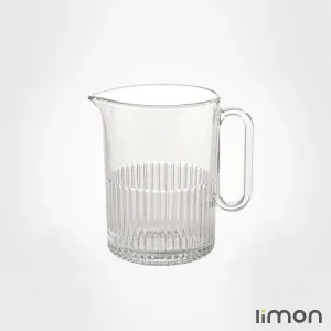 پارچ شیشه ای شیاردار لیمون 2228