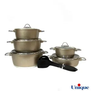 سرویس قابلمه یونیک مونیخ بژ 13 پارچه UN-7644